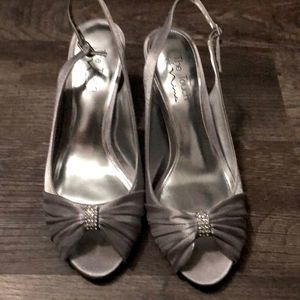 Silver Touch of Nina Short Heels